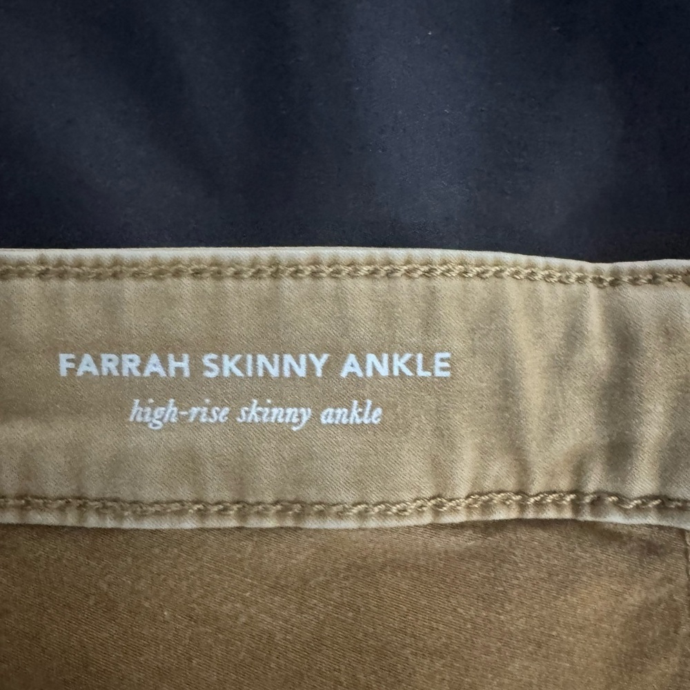 AG Farrah Skinny Ankle Pants in Tan